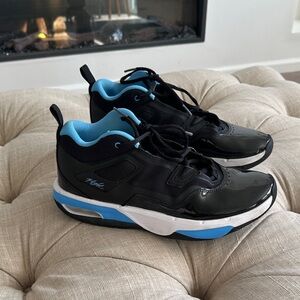 Nike Black and Blue Sneakers